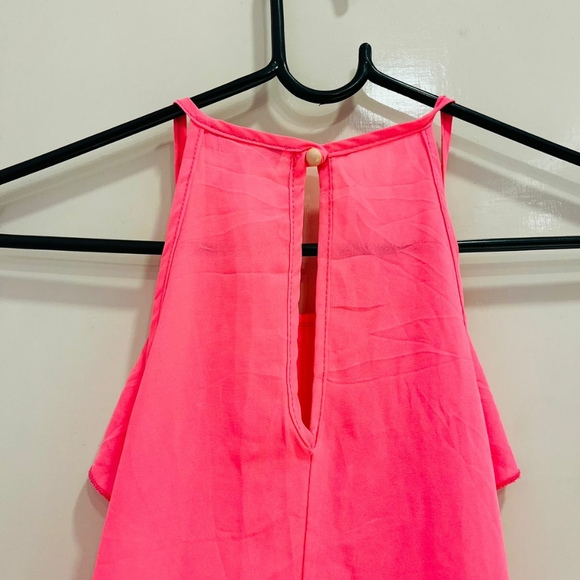 Neon pink halter neck top - Picture 9 of 15